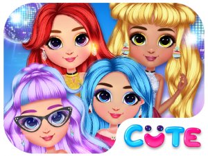 Rainbow Girls NYE Fashion Dress Up Game