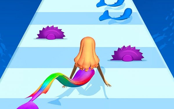 Mermaid's Tail Rush: Parkour Adventure