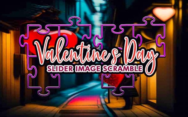 Valentine's Day Slider Image Scramble Puzzle Game